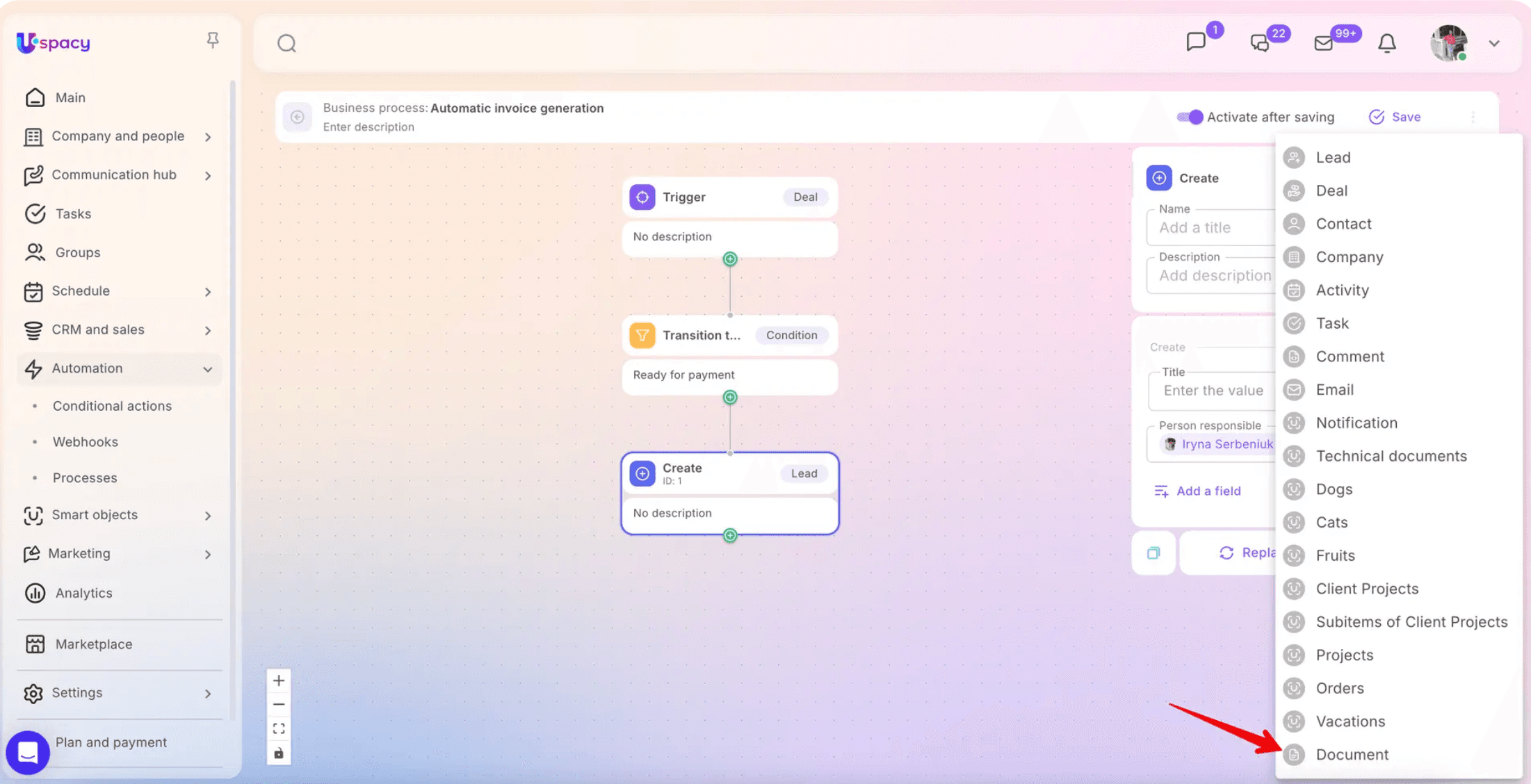Monosnap Generating documents through Conditional Actions and Processes 2026-07-31 13-54-34.png